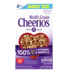 Cheerios Cereal, Multi Grain, Family Size 18 Oz