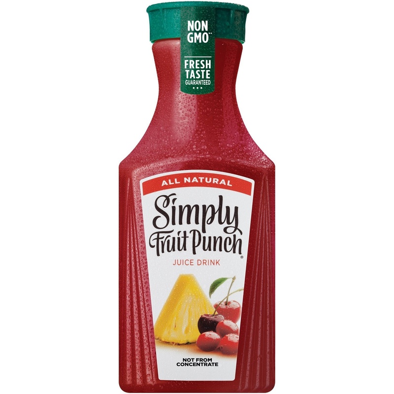 Simply All Natural Fruit Punch Juice Drink, 52 Fl Oz Bottle