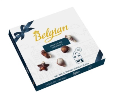 Belgian Chocolate Seashells