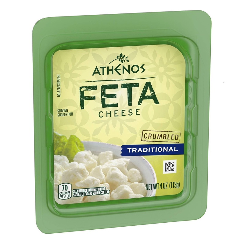 Athenos Crumbled Traditional Feta Cheese - 4oz