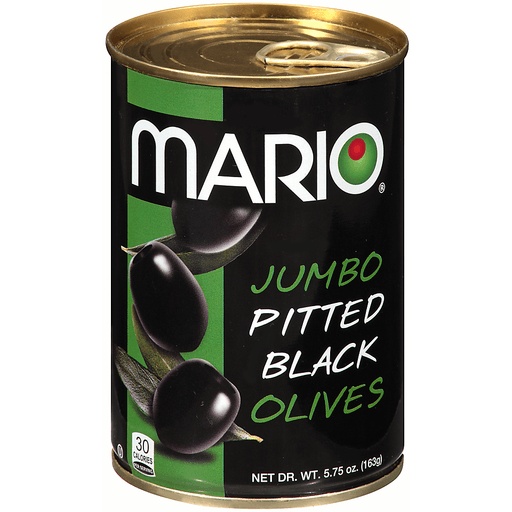 Mario Olives, California, Pitted Black, Jumbo