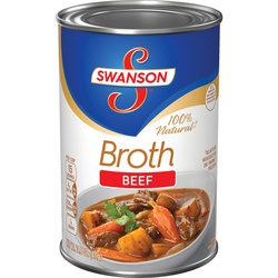 Swanson 100% Natural Beef Broth, Can, 14.5 Oz