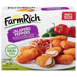 Farm Rich Jalapeno Peppers, Party Size 34 Oz