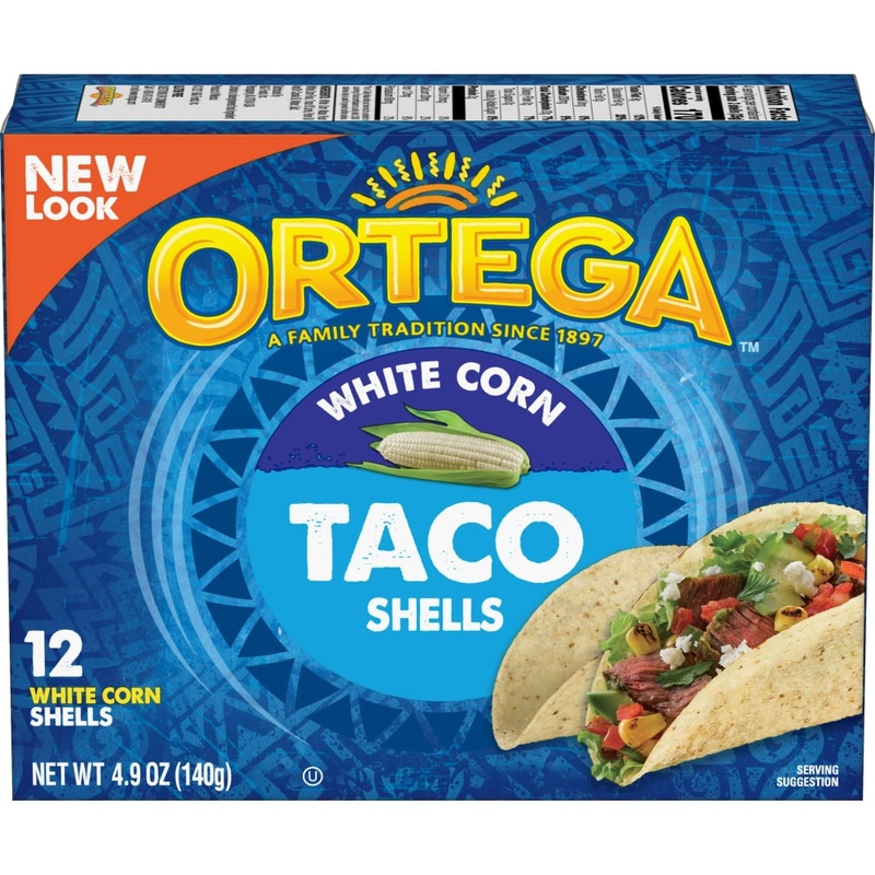 Ortega Taco Shells, White Corn 4.9 Oz