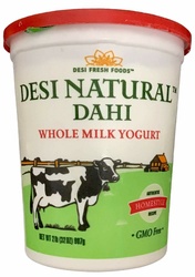 Desi Fresh Foods Natural Dahi Low Fat Yogurt 2 Lb
