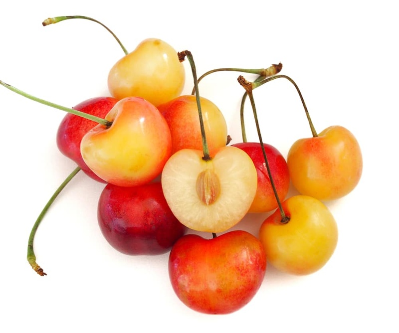White Rainier Cherries