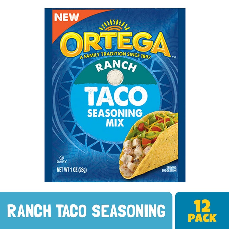 Ortega Seasoning Mix, Ranch, Taco 1 Oz