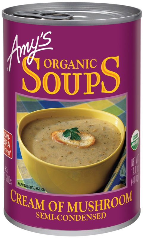 Amy's Soups, Organic, Cream Of Mushroom, Semi Condensed 14.1 Oz