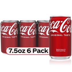 Coca-Cola Mini Soda Pop 7.5 Fl Oz Cans
