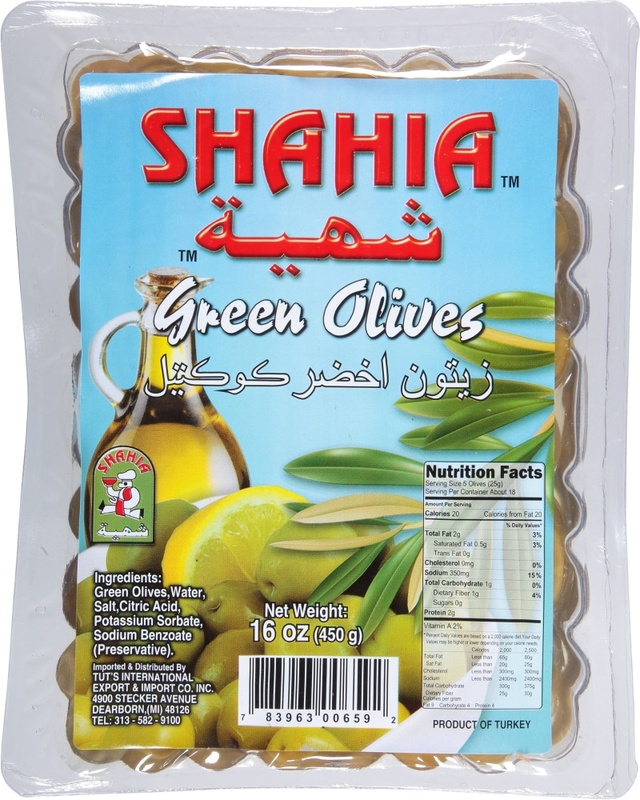 Shahia Green Olives 450g