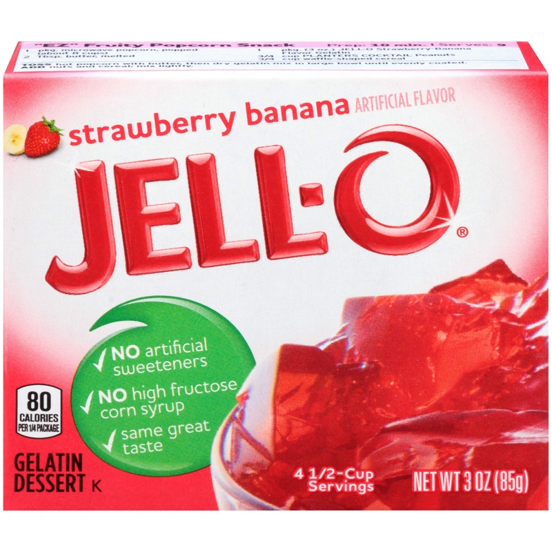 Banana & Strawberry Jelly Dessert 3 Oz.