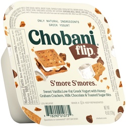Chobani Flip S'mores Sweet Vanilla Low Fat Greek Yogurt - 4.5oz