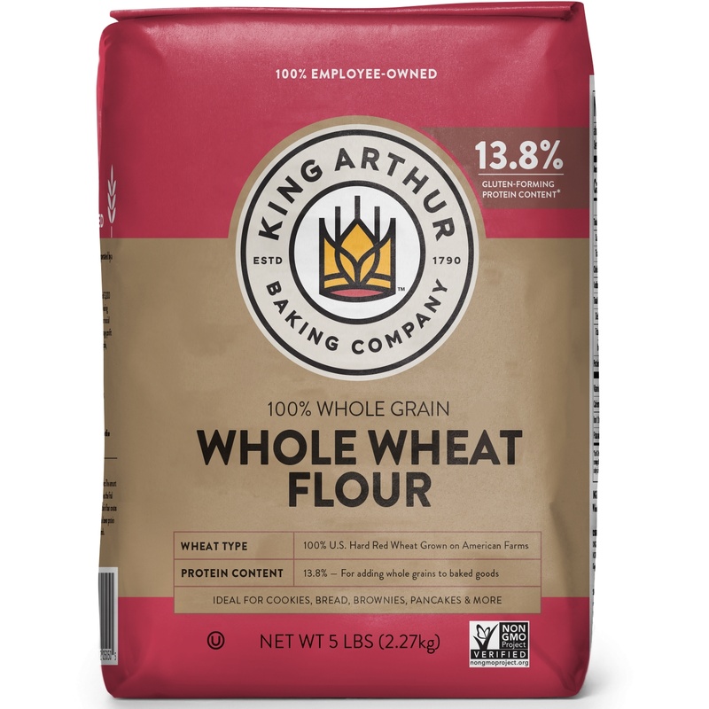 King Arthur Baking Company Flour, Whole Wheat 5 Lb