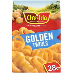 Ore-Ida Golden Twirls French Fries Fried Frozen Potatoes, 28 Oz Bag