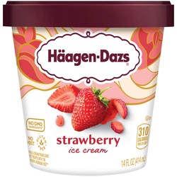 Haagen-Dazs Ice Cream, Strawberry 14 Fl Oz