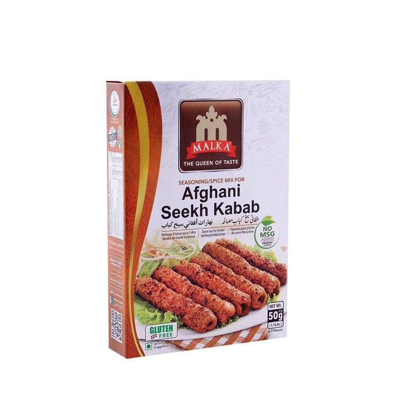 Malka Foods Masala Afghani Seekh Kabab 50g