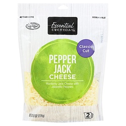 Essential Everyday Classic Cut Pepper Jack Cheese 8 Oz