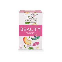 Ahmad Tea Beauty - Peach , Carob & Rose Petals - 20 Bags