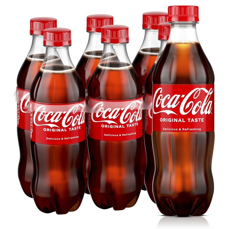 Coca-Cola Original, Soda Soft Drinks, 16 Fl Oz Bottles