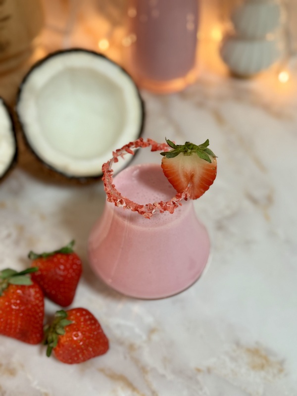 Coconut Milk With Strawberry