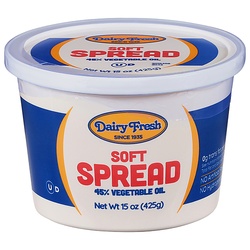 Dairy Fresh Margarine Soft Spread Tub 15 O