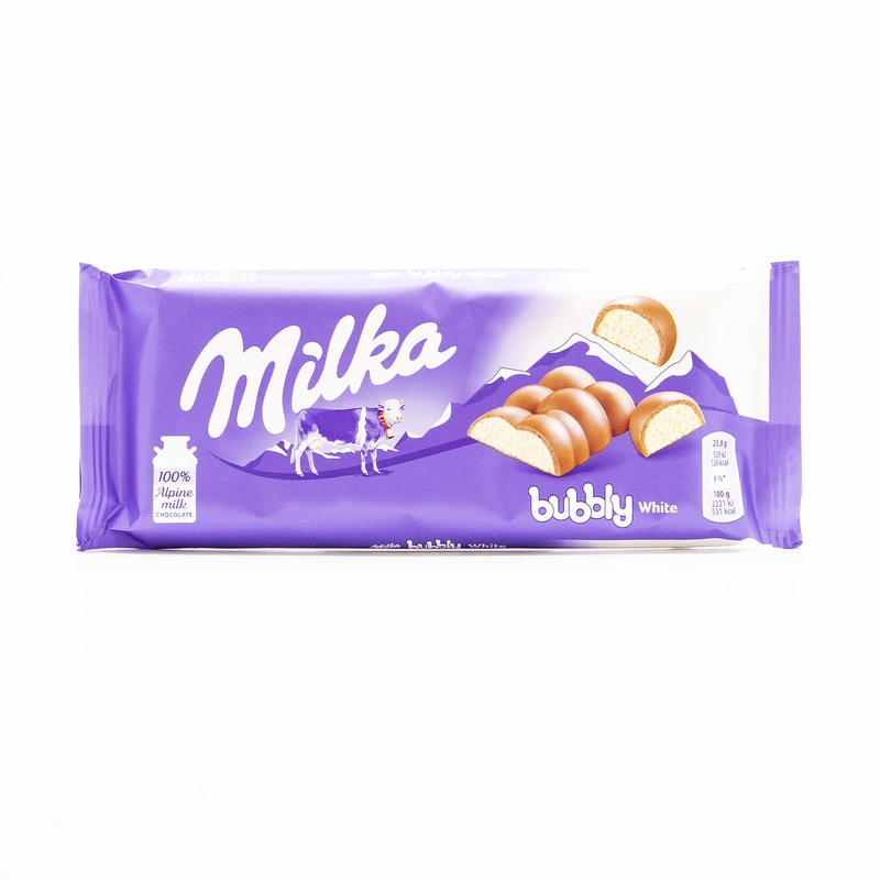 Milka Bubbly White Chocolate Candy Bar