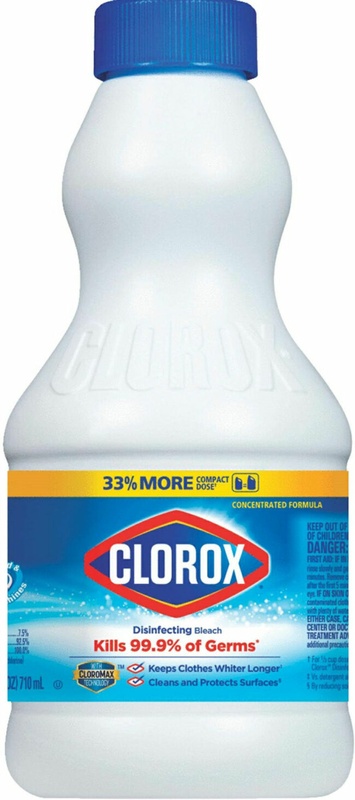 Clorox Disinfecting Bleach, Concentrated Formula, Regular - 24 Ounce Bottle