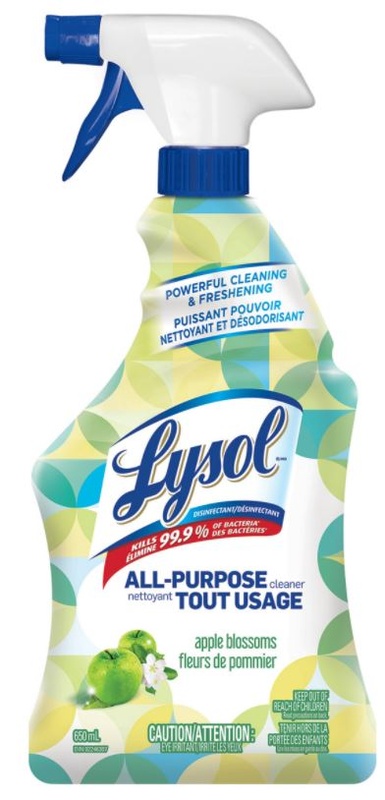 Lysol All Purpose Cleaner, Trigger, Apple Blossoms, 650 Ml
