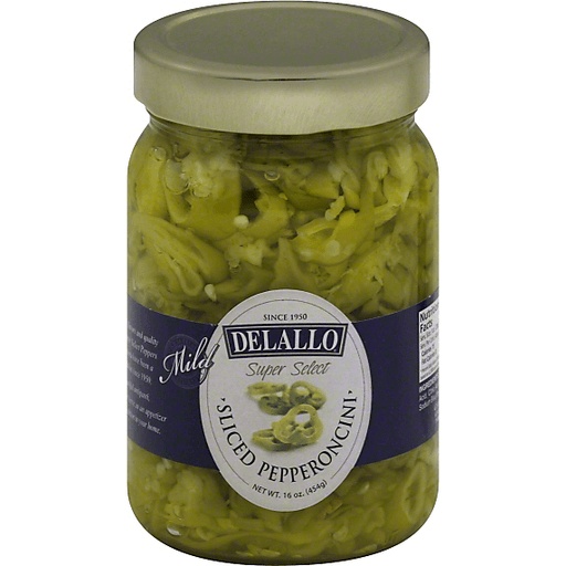 Delallo Super Select Pepperoncini, Sliced, Mild