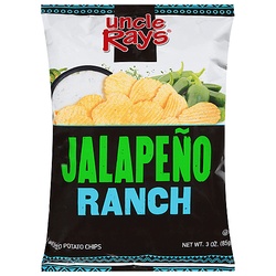 Uncle Ray's Potato Chips, Jalapeno Ranch 3 Oz