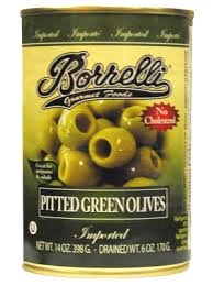 Borrelli Pitted Green Olives