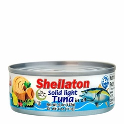 Sheilaton Solid Light Tuna Fish In Oil , 5 Oz