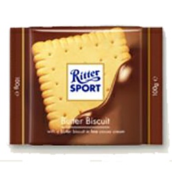 Ritter Sport Butter Biscuit Milk Chocolate Candy Bar