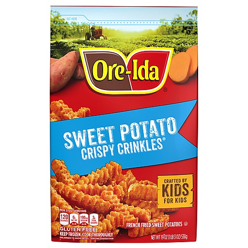 Ore-Ida Sweet Potato Crinkle Cut French Fries Potatoes, 19 Oz Bag
