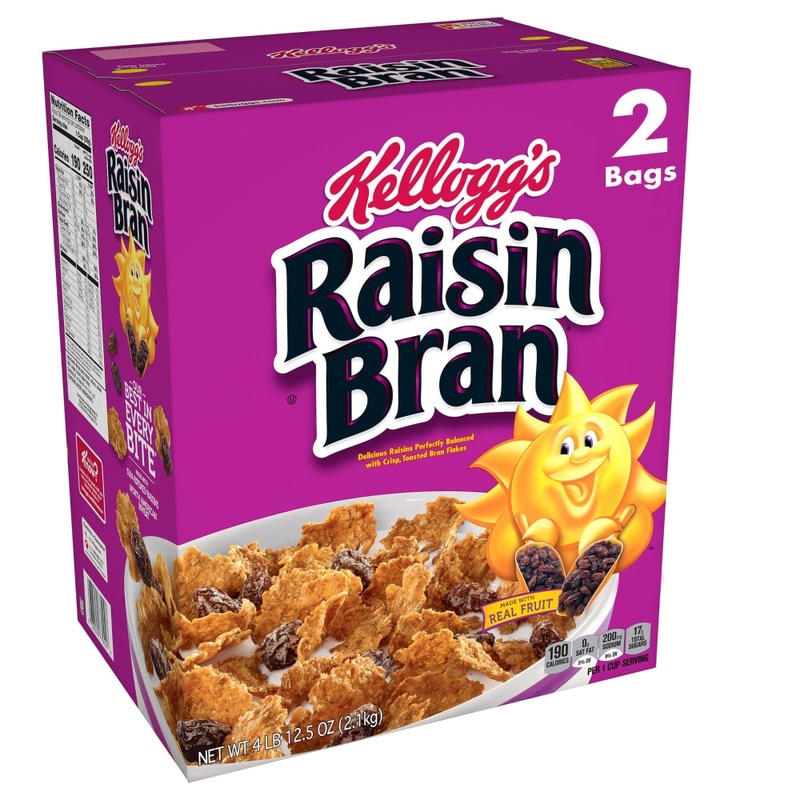 Raisin Bran Kellogg's Bag Cereal