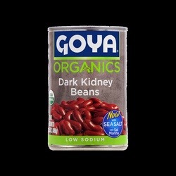 Goya Organics Low Sodium Dark Kidney Beans 15.5 Oz