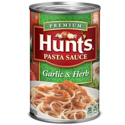 Hunt's Pasta Sauce, Garlic & Herb, Premium 24 Oz