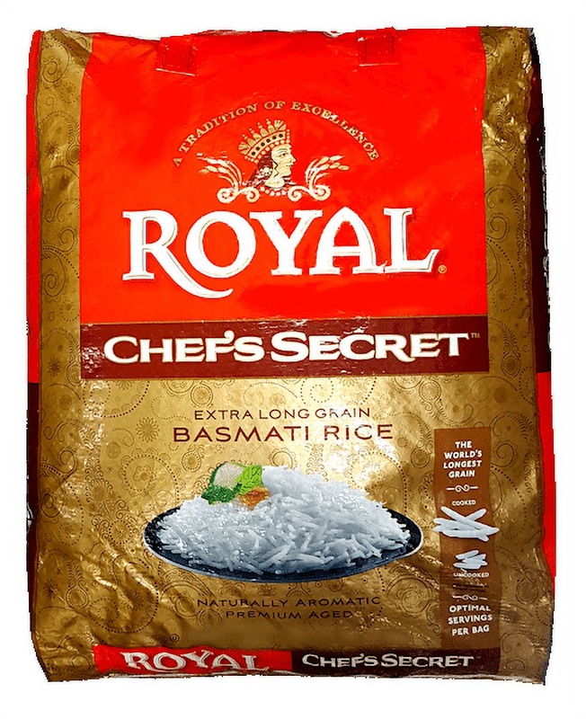 Royal Chef's Secret Extra Long Grain Basmati Rice, 40 Pound