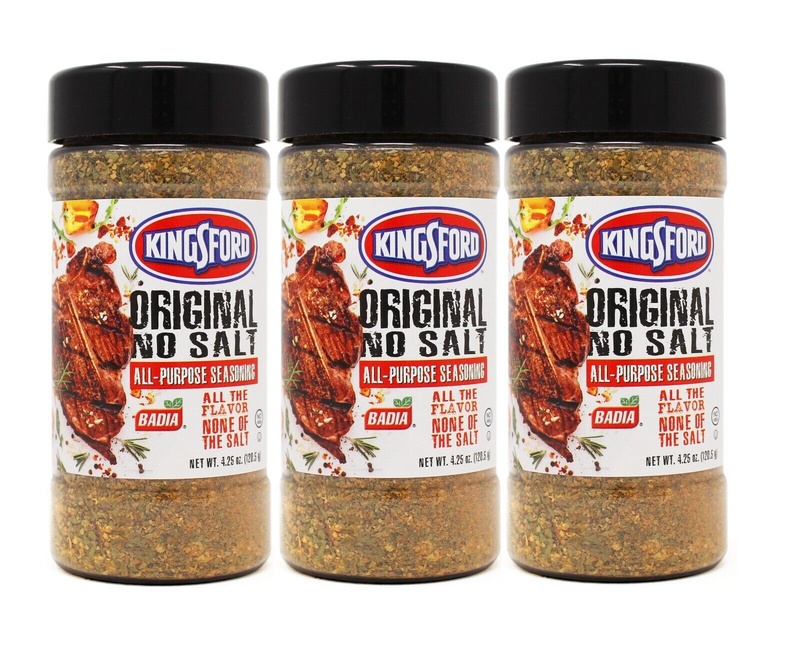 3 Pack Badia Kingsford Original NO SALT/All Purpose seasoning/BBQ Grill/Sazon