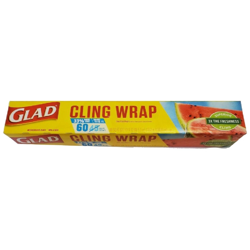 Glad Cling Wrap (Clear Food Wrap) 60sq.ft