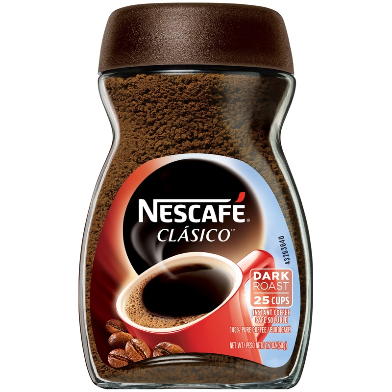 Nescafe Clasico Dark Roast Instant Coffee 1.7 Oz. Jar