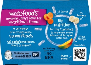 Gerber 2nd Foods Banana Carrot & Mango Baby Food
