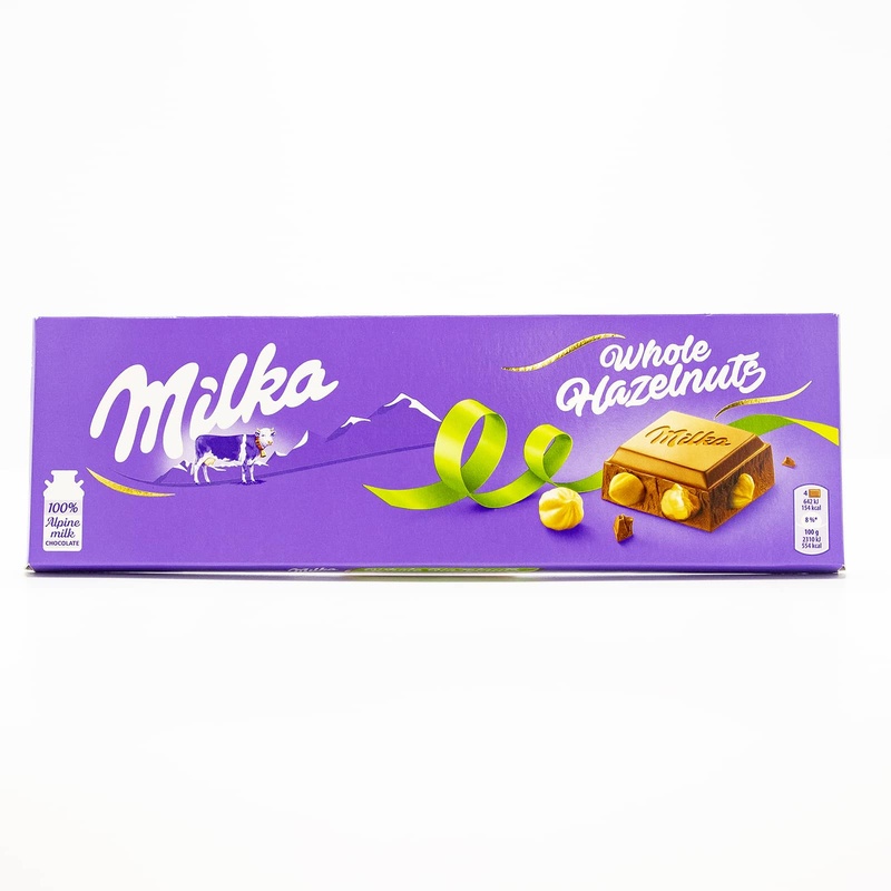 Milka Chocolate Bar Whole Nuts 250g