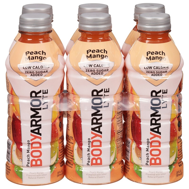 BodyArmor Peach Mango LYTE Sports Drink - 6pk/20 Fl Oz Bottles