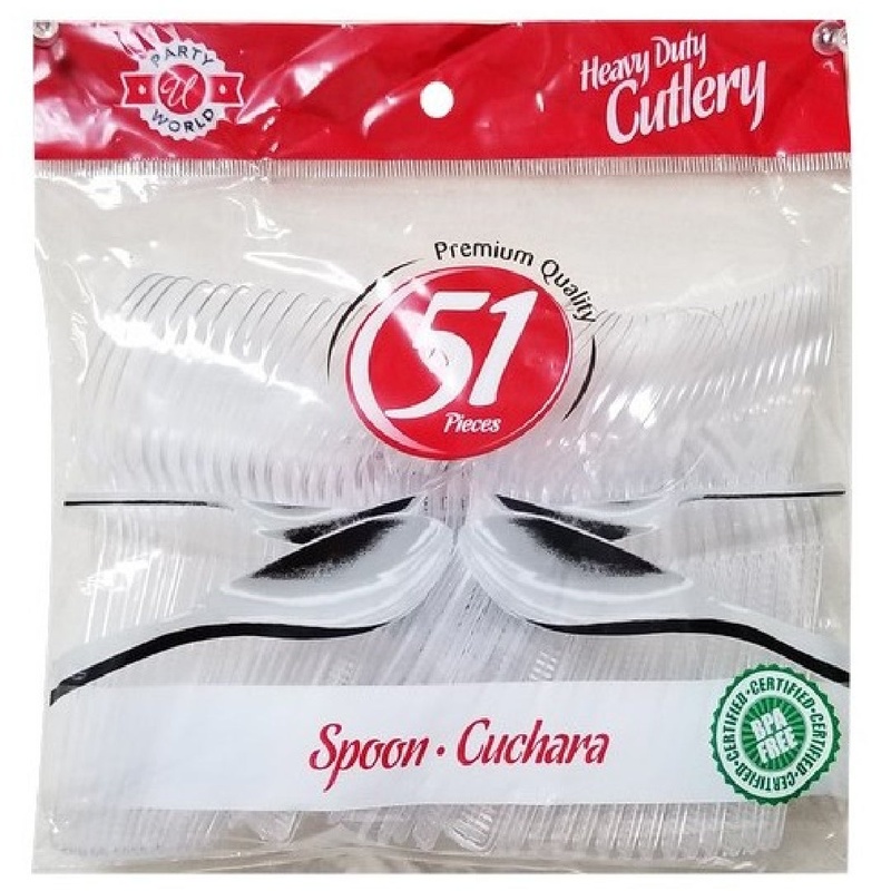 Party World U Spoons Plastic Cutlery