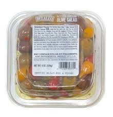 DeLallo Hot Pitted Olive Salad
