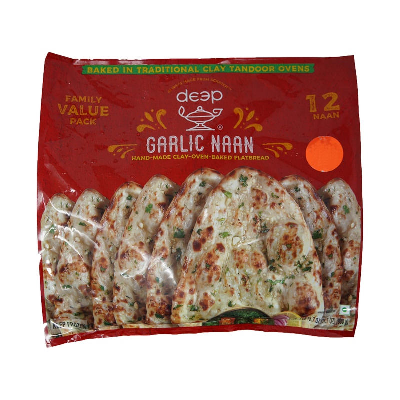 Deep Garlic Naan 12nos