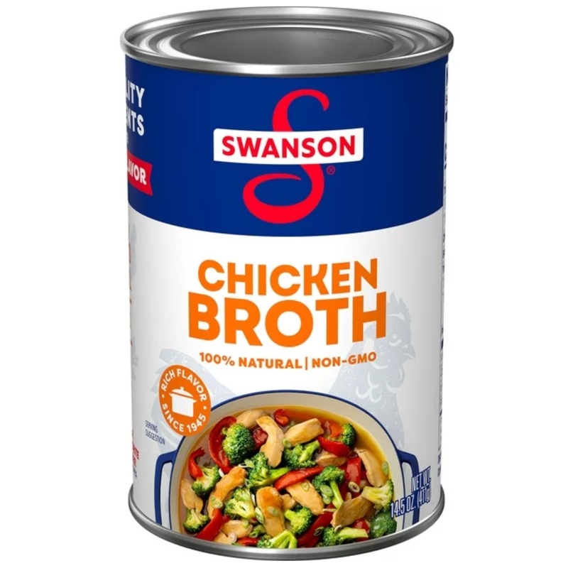Swanson Natural Goodness 33% Less Sodium Chicken Broth, Can, 14.5 Oz