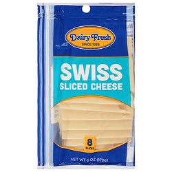 Dairy Fresh Swiss Sliced Cheese 8 Slices
