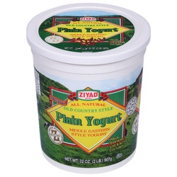 Ziyad Yogurt, Old Country Style, Plain 32 Oz